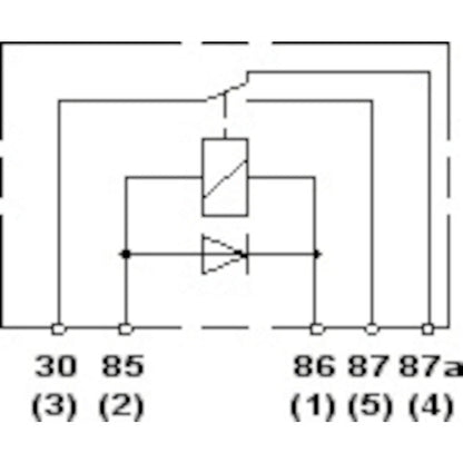 Hella Relay 12V 20/40A Spdt Dio Hella Light Accessories and Wiring