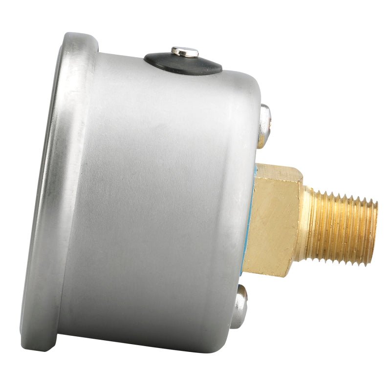 Autometer AutoGage 1.5in Liquid Filled Mechanical 0-60 PSI Fuel Pressure Gauge - White AutoMeter Gauges