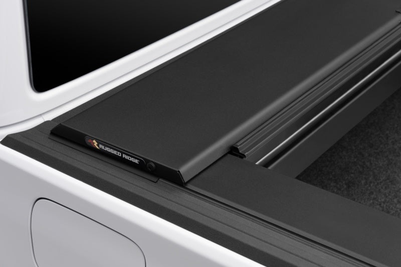 Rugged Ridge Armis Retractable Locking Bed Cover 20-21 JT Rugged Ridge Tonneau Covers - Hard Fold