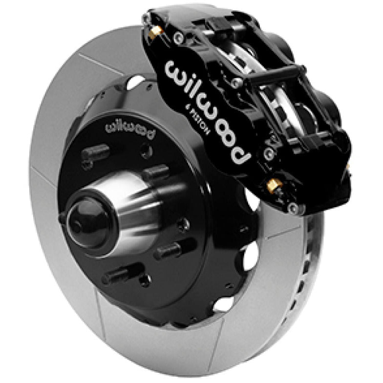 Wilwood Superlite 6R Front Brake Kit for 63-87 Chevy C10 Prospindle 13.06 in Diameter Black Calipers Wilwood Big Brake Kits