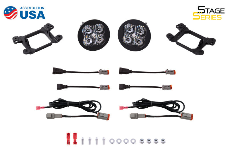 Diode Dynamics SS3 LED Pod Max Type M Kit - White SAE Fog