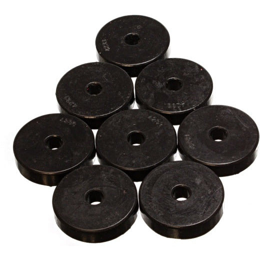 Energy Suspension Polyurethane Pad Set - 2 9/32in OD x 7/16in Hole ID x 1/2in Height - Round Black Energy Suspension Bushing Kits