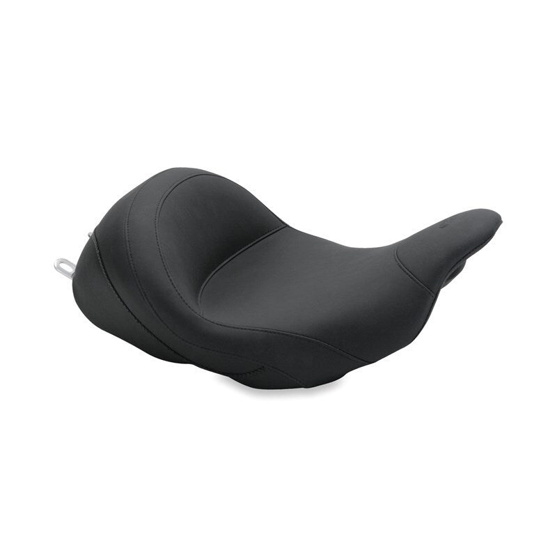 Mustang 08-21 Harley Electra Glide Std, Rd Glide, Rd King, Str Glide Lowdown Solo Seat - Black