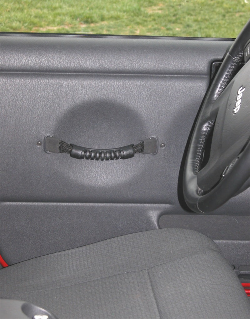 Rugged Ridge Door Pull Straps Black 97-06 Jeep Wrangler Rugged Ridge Hardware - Singles