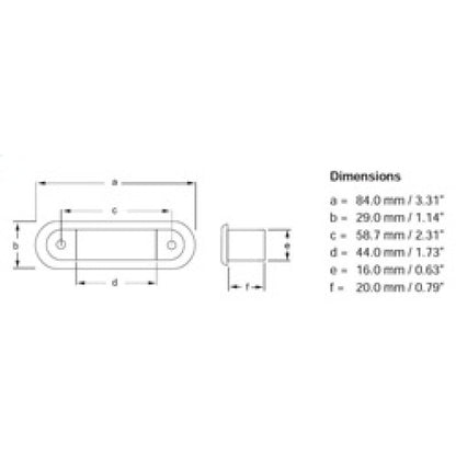 Hella Step Lamp 1X2 Wwht Md12/24 Ss Rim 2Xt Hella Light Accessories and Wiring