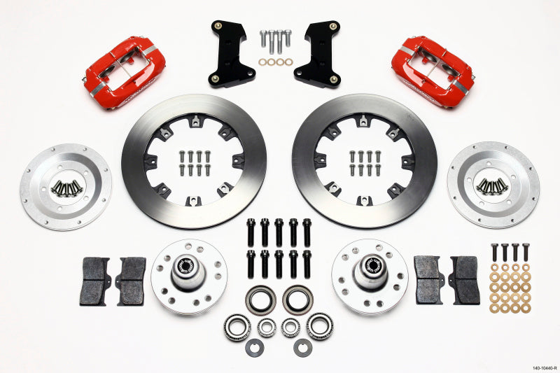 Wilwood Forged Dynalite Front Kit 12.19in Red 74-80 Pinto/Mustang II Disc Spindle only