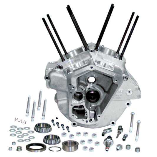 S&S Cycle 84-91 BT w/ Stock Bore Super Stock Alternator Style Crankcase -Natural