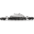 Akrapovic 18+ BMW M5 (F90) Rear Carbon Fiber Diffuser - High Gloss w/ Red/White Akrapovic Logo Akrapovic Diffusers