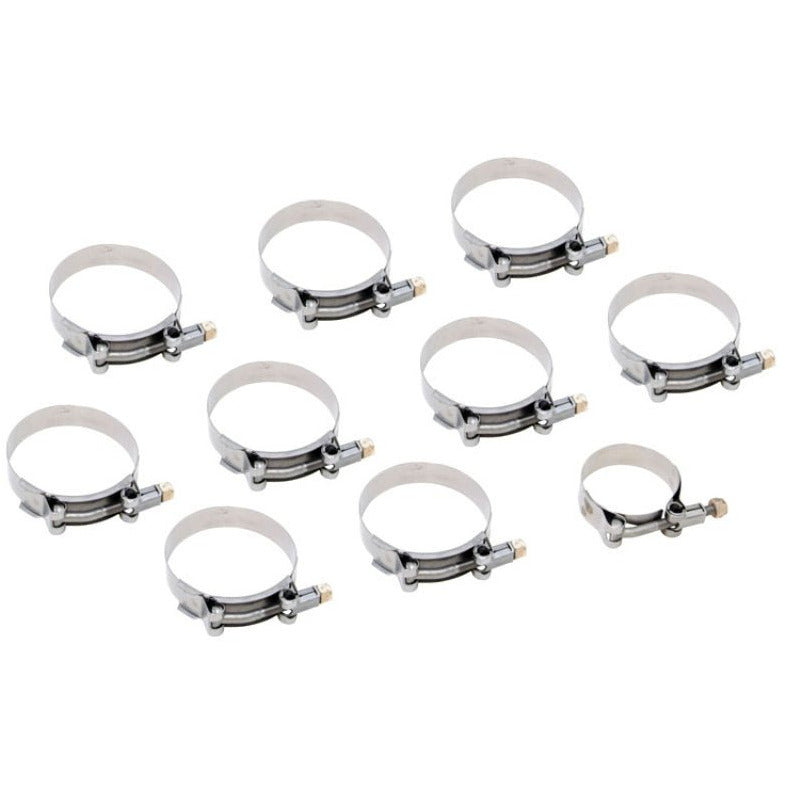 AEM Mitsubishi Evo X Intercooler SS Hose Clamp Kit (Min Hose Dia 2in / Max Hose Dia 2.938in) AEM Induction Air Intake Components