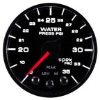Autometer Spek-Pro - Nascar 2-1/16in Water Press 0- 35 psi Bfb Sp AutoMeter Gauges