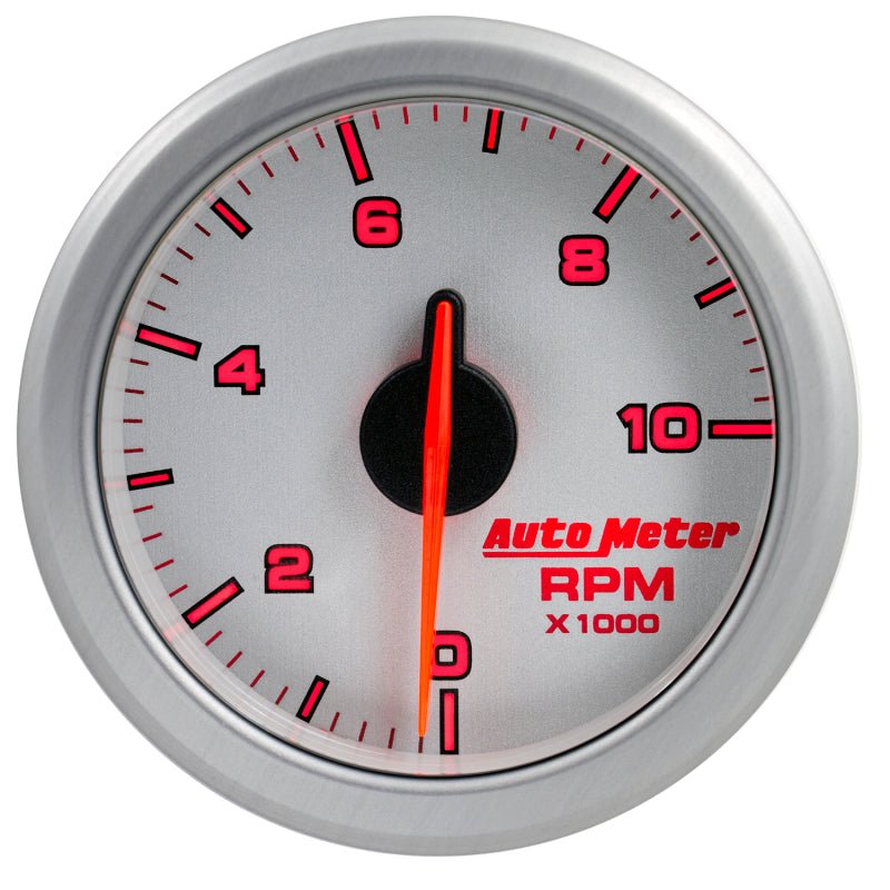 Autometer Airdrive 2-1/6in Tachometer Gauge 0-10K RMP - Silver AutoMeter Gauges