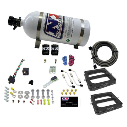 Nitrous Express Dual Dom/Gas Nitrous Kit (100-500HP) w/10lb Bottle