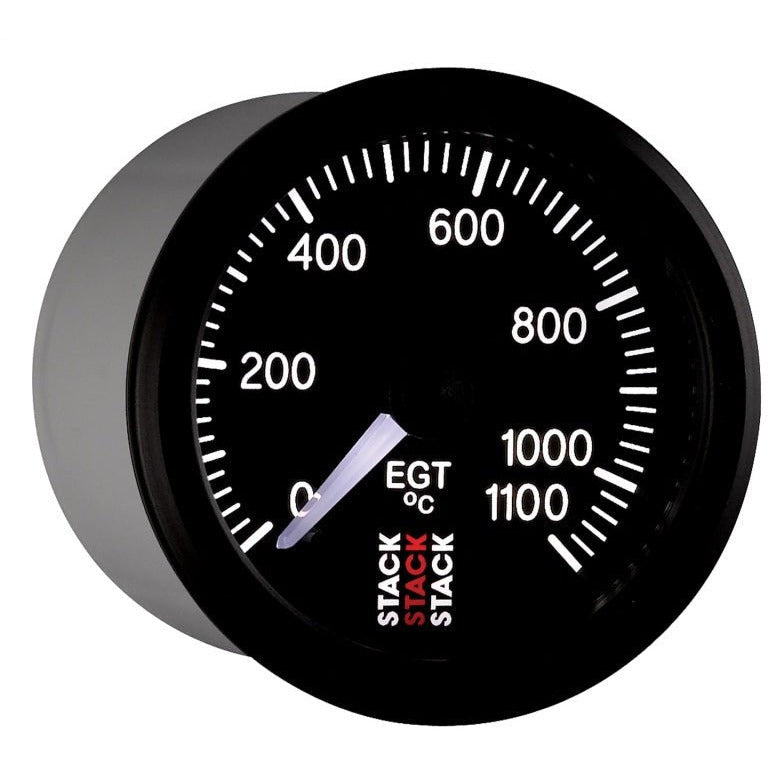 Autometer Stack 52mm 0-1100 Deg C Pro Stepper Motor Exhaust Gas Temp Gauge - Black AutoMeter Gauges