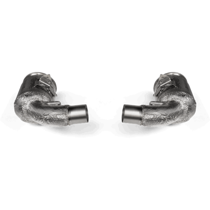 Akrapovic 20-21 Porsche 911 Turbo/Turbo S (992) Link Pipe Set w/Catalytic Converter (SS) Akrapovic Connecting Pipes