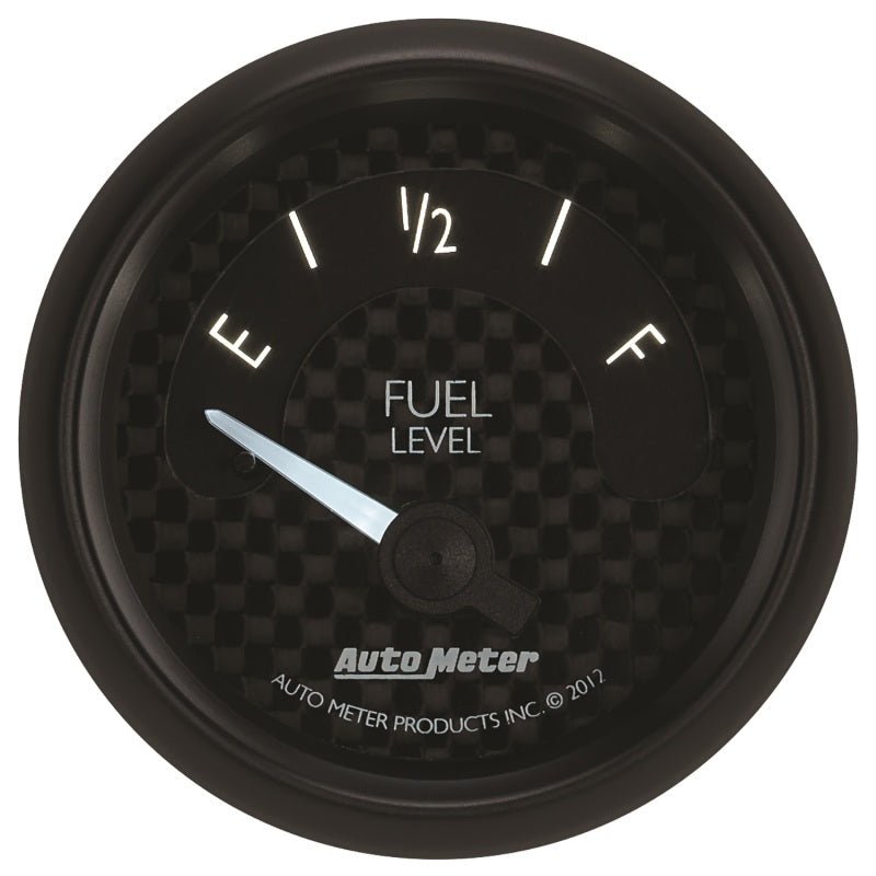 Autometer GT Series 52mm Short Sweep Electronic 240-33 ohms Fuel Level (For use w/ 3262) AutoMeter Gauges