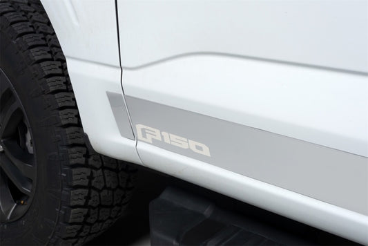 Putco 2021 Ford F-150 Super Crew 5.5ft Short Box Ford Licensed SS Rocker Panels (4.25in Tall 12pc)