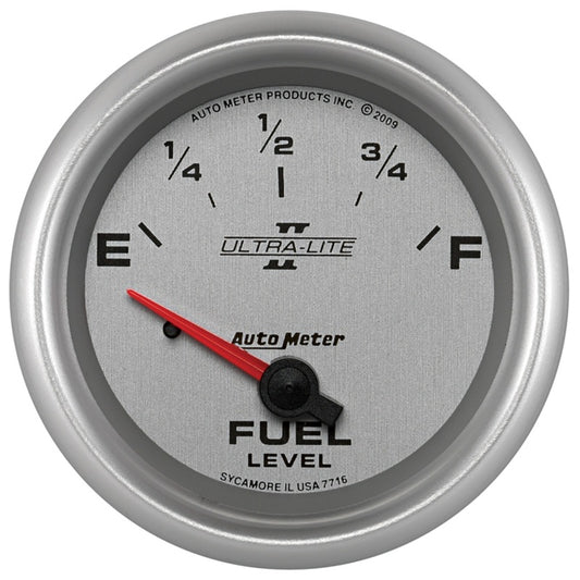 AutoMeter Gauge Fuel Level 2-5/8in. 240 Ohm(e) to 33 Ohm(f) Elec Ultra-Lite II AutoMeter Gauges