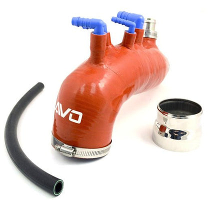 AVO Induction Red Silicone Turbo Inlet - 07-09 Subaru Legacy GT / 08-14 Subaru WRX AVO Forced Induction Components