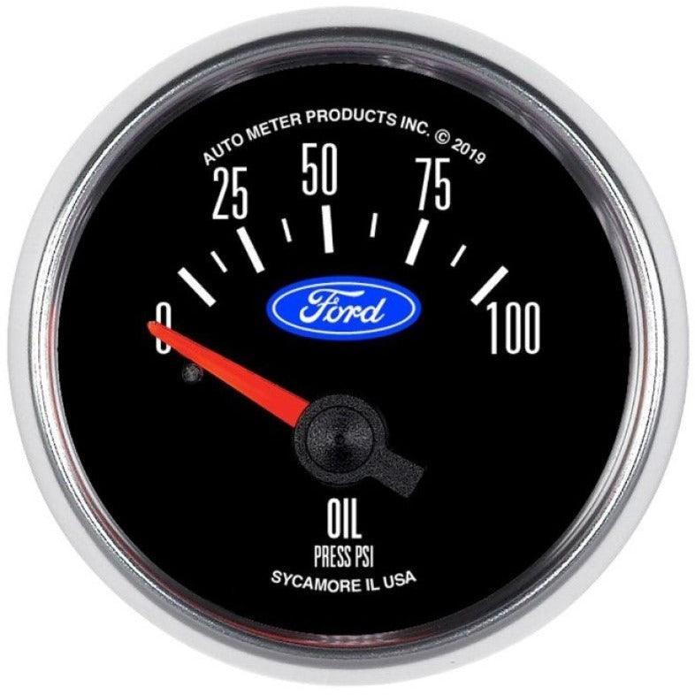 Autometer Ford 2-1/16in. 100 PSI Electric Oil Pressure Gauge AutoMeter Gauges