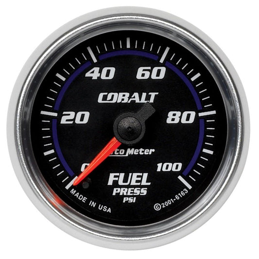 Autometer Cobalt 52mm 100 PSI Electronic Fuel Pressure Gauge AutoMeter Gauges