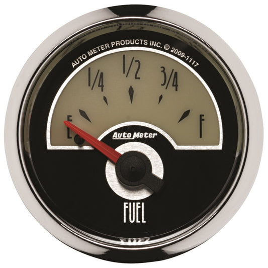 AutoMeter Gauge Fuel Level 2-1/16in. 240 Ohm(e) to 33 Ohm(f) Elec Cruiser AutoMeter Gauges