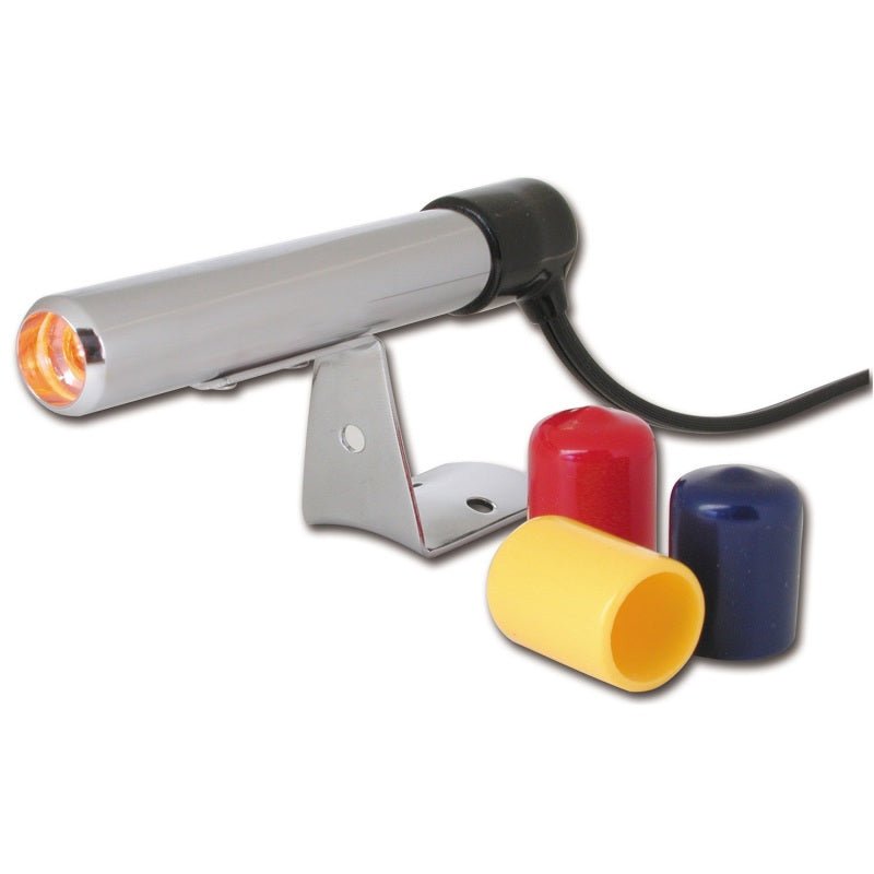 Autometer Shift Light - Amber LED - Pedestal - Chrome Quick-Lite Shift-Lite AutoMeter Uncategorized