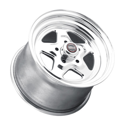 Weld ProStar 15x14 / 5x4.75 BP / 5.5in. BS Polished Wheel - Non-Beadlock Weld Wheels - Forged