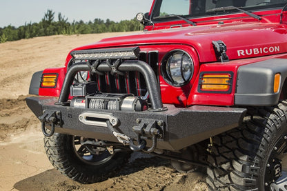 Rugged Ridge 97-06 Jeep Wrangler TJ Black Aluminum Hood Catches Rugged Ridge Brackets