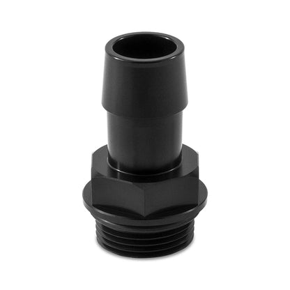 Mishimoto M27 x 2.0 to 3/4in Hose Barb Aluminum Fitting - Black Mishimoto Fittings