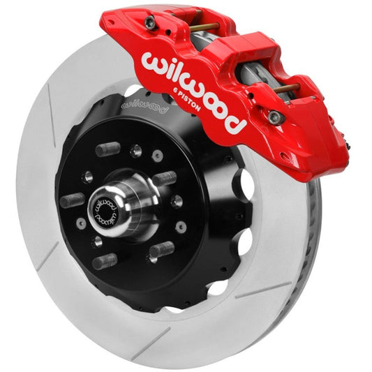 Wilwood 70-81 FBody/75-79 A&XBody AERO6 Frt BBK 14in Rtr Red Calipers Use w/ Pro Drop Spindle Wilwood Big Brake Kits