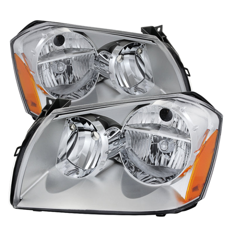 Xtune Dodge Magnum 05-07 Crystal Headlights Chrome HD-JH-DMAG05-AM-C SPYDER Headlights