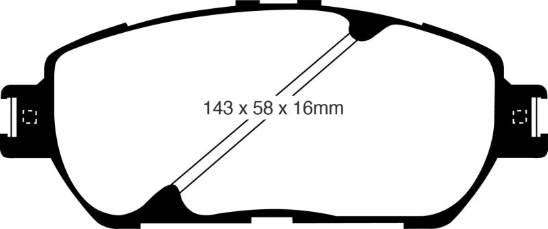 EBC 02-03 Lexus ES300 3.0 Redstuff Front Brake Pads