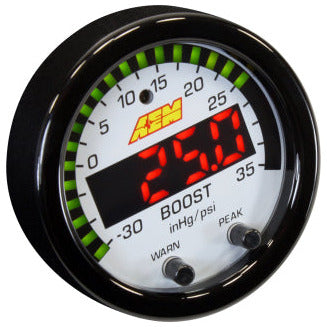 AEM X-Series Boost Pressure -30inHg 35psi Gauge AEM Gauges