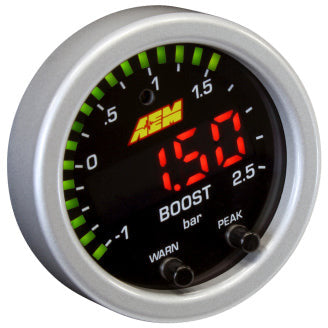 AEM X-Series Boost Pressure -30inHg 35psi Gauge AEM Gauges