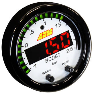 AEM X-Series Boost Pressure -30inHg 35psi Gauge AEM Gauges