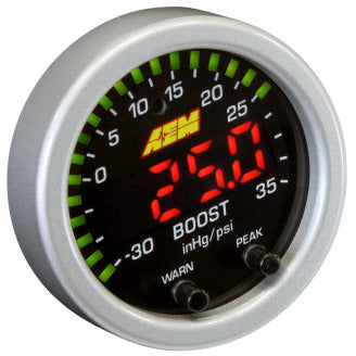 AEM X-Series Boost Pressure -30inHg 35psi Gauge AEM Gauges