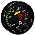 AEM X-Series Temperature 100-300F Gauge Kit (ONLY Black Bezel and Water Temp. Faceplate) AEM Gauges