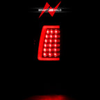 ANZO 1999-2002 Chevy Silverado 1500 LED Taillights Plank Style Black w/Smoke Lens