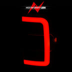ANZO 2001-2011 Ford  Ranger LED Tail Lights w/ Light Bar Black Housing Clear Lens