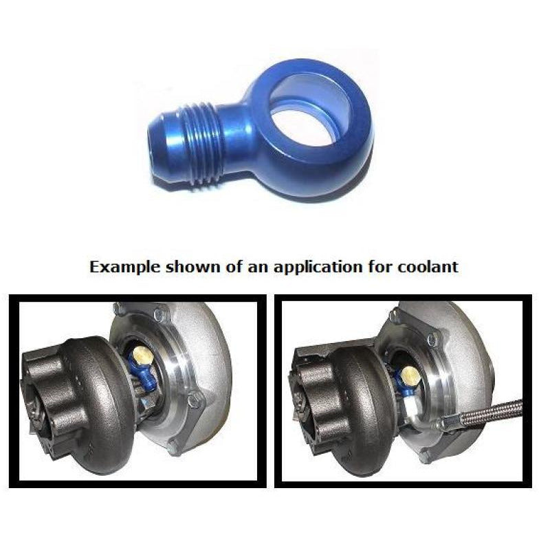 ATP Aluminum Banjo Fitting 14mm Hole (for 14mm Bolt) w/ -6 AN Male Flare ATP Fittings