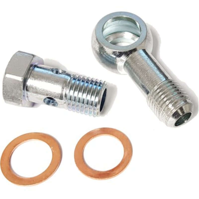 ATP Banjo Fitting/Bolt 14mm Banjo Fitting w/ -6AN Male Flare & 14mm Banjo Bolt (14mm X 1.5) ATP Fittings
