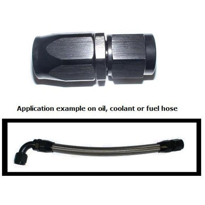 ATP Black Anodized 10 AN Straight Hose End ATP Fittings