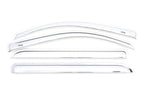 AVS 15-18 Chevy Silverado 2500 Crew Cab Ventvisor Front & Rear Window Deflectors 4pc - Chrome