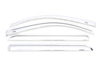 AVS 15-18 Chevy Silverado 2500 Crew Cab Ventvisor Front & Rear Window Deflectors 4pc - Chrome