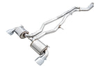 AWE Tuning 2020 Toyota Supra A90 Non-Resonated Touring Edition Exhaust - 5in Chrome Silver Tips
