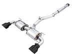 AWE Tuning Subaru BRZ/ Toyota GR86/ Toyota 86 Touring Edition Cat-Back Exhaust- Diamond Black Tips