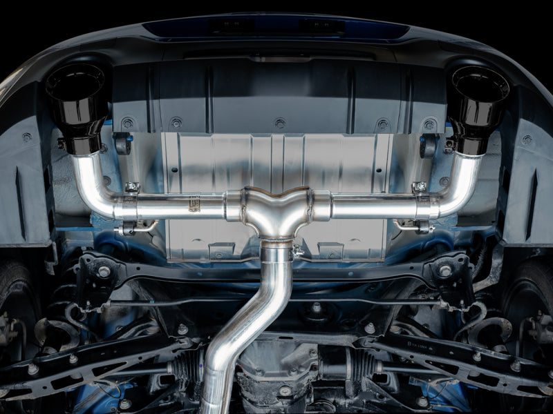 AWE Tuning Subaru BRZ / Toyota GR86 / Toyota 86 Track Edition Cat-Back Exhaust- Diamond Black Tips