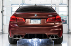AWE Tuning 18-19 BMW M5 (F90) 4.4T AWD Axle-Back Exhaust - Track Edition (Chrome Silver Tips)