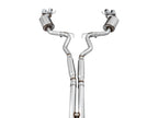 AWE Tuning 2018+ Ford Mustang GT (S550) Cat-Back Exhaust - Touring Edition (Quad Chrome Silver Tips)