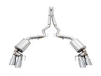 AWE Tuning 2018+ Ford Mustang GT (S550) Cat-Back Exhaust - Touring Edition (Quad Chrome Silver Tips)
